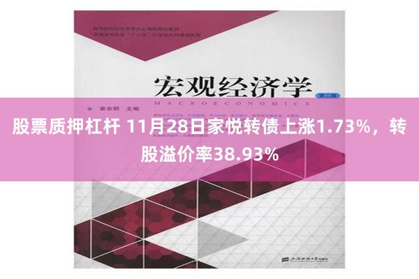 股票质押杠杆 11月28日家悦转债上涨1.73%，转股溢价率38.93%