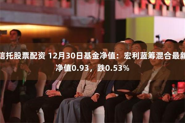 信托股票配资 12月30日基金净值：宏利蓝筹混合最新净值0.93，跌0.53%