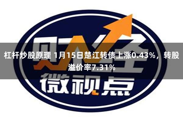 杠杆炒股原理 1月15日楚江转债上涨0.43%，转股溢价率7.31%